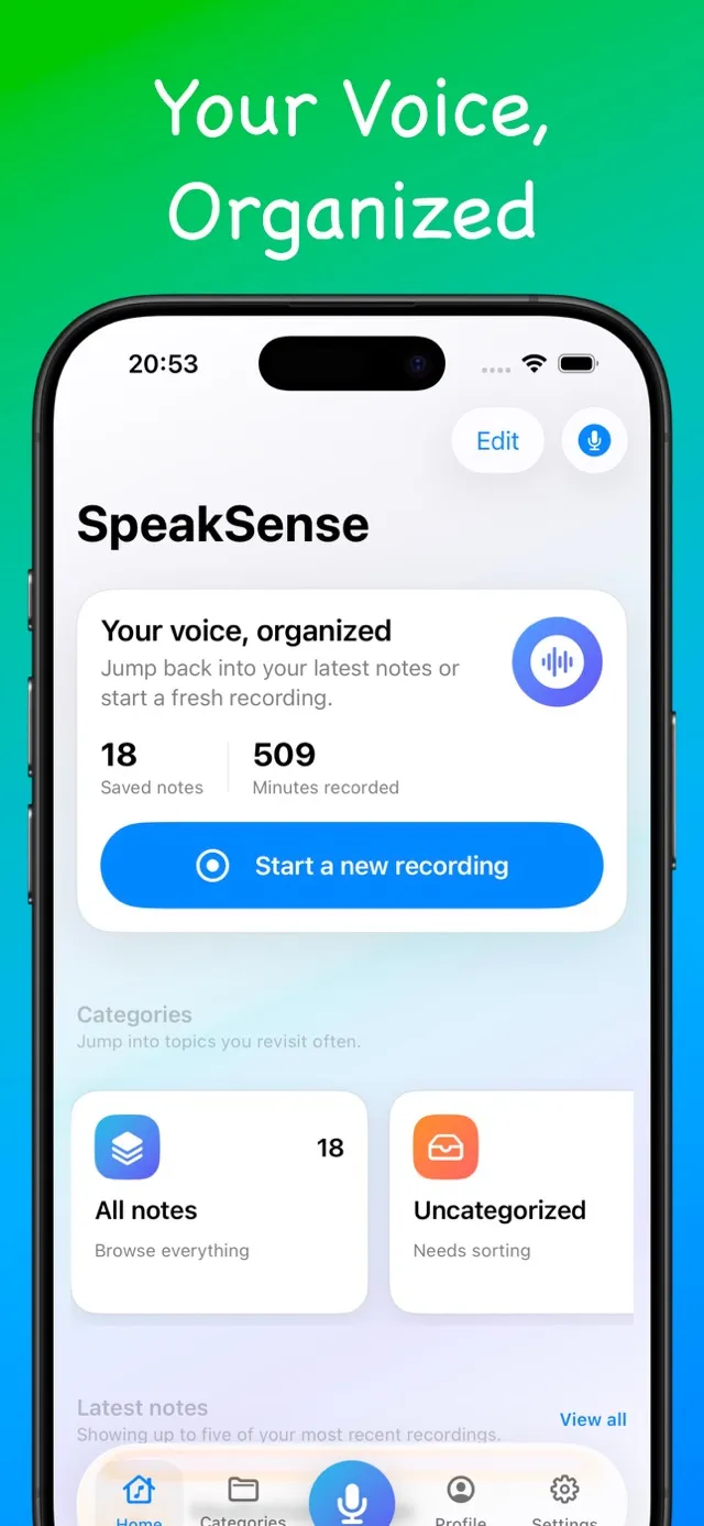 SpeakSense screenshot 1