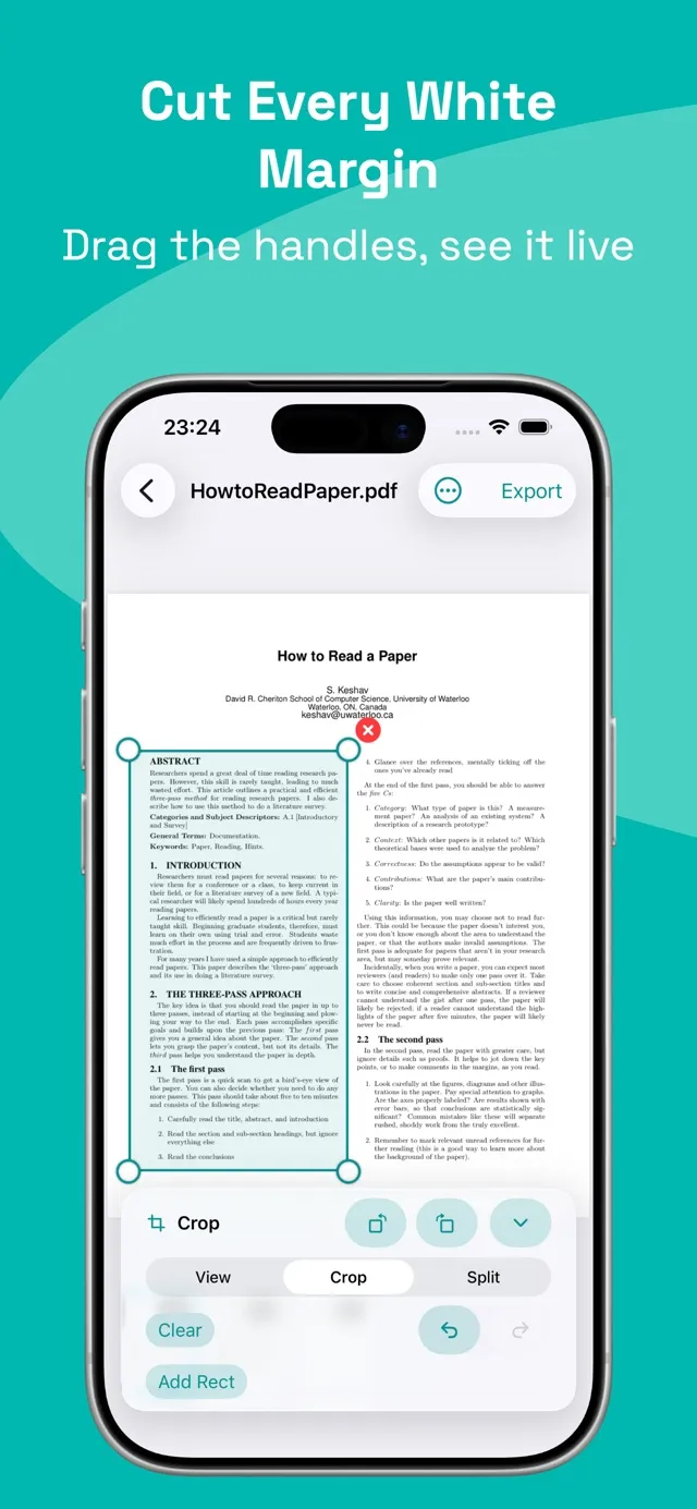 PDFCrop screenshot 1