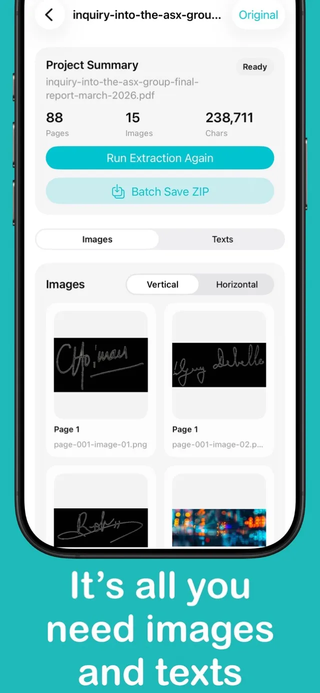 PDFExtract screenshot 2