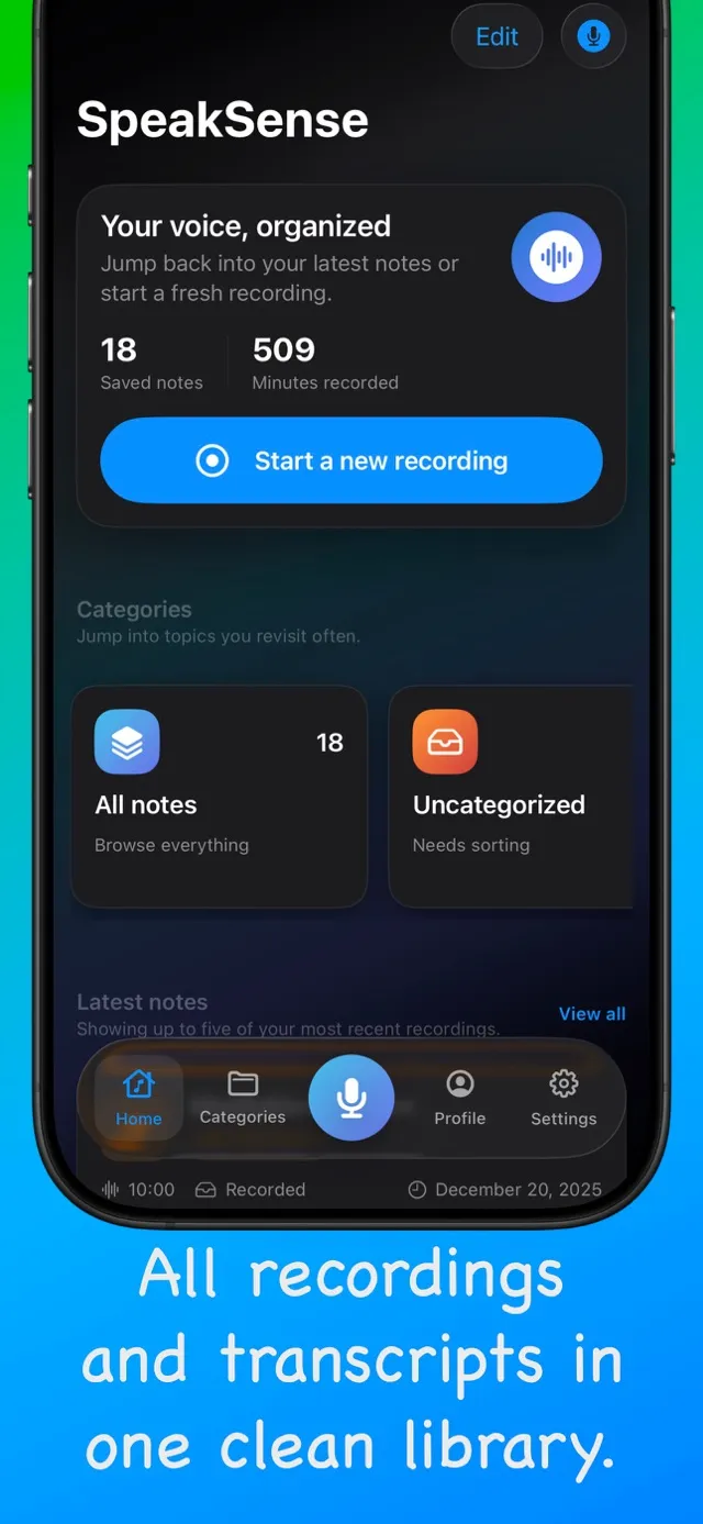 SpeakSense screenshot 2