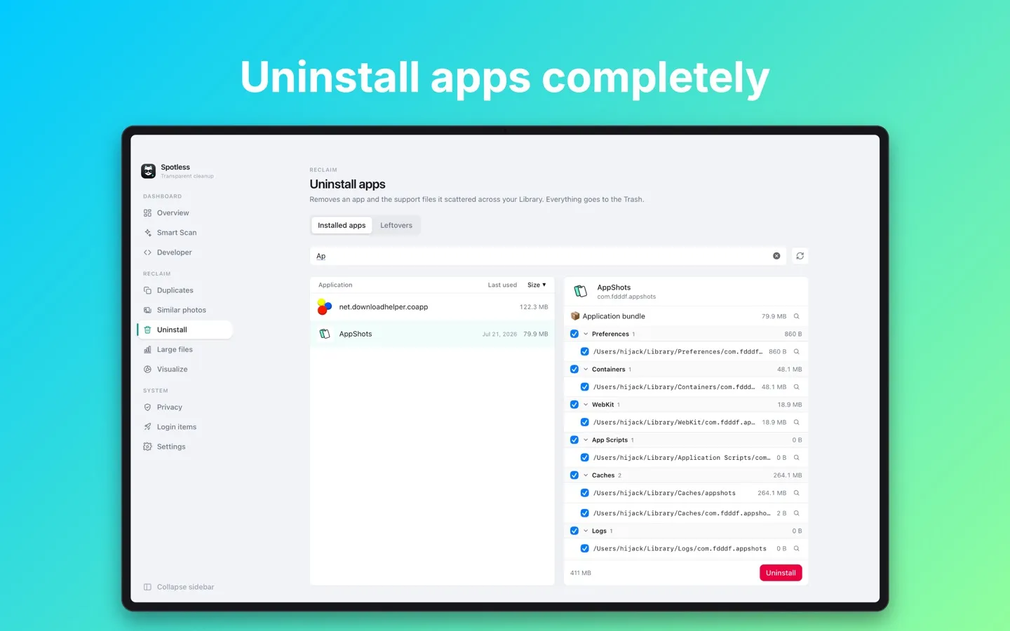 Spotless screenshot 5